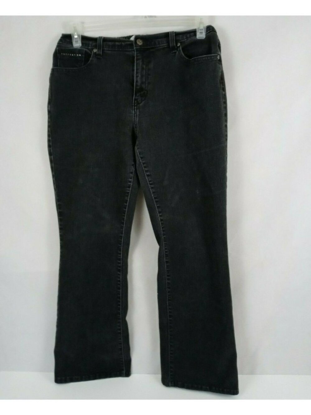 Levi's 515 Women's Bootcut Midnight Black Beaded Elastic Waist Jeans Size 28x27